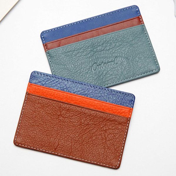card holders thin holder slim bank id cards coin pouch case bag wallet organizer women men business, Brown;gray
card holders thin holder slim bank id cards coin pouch case bag wallet organizer women men business, Brown;gray