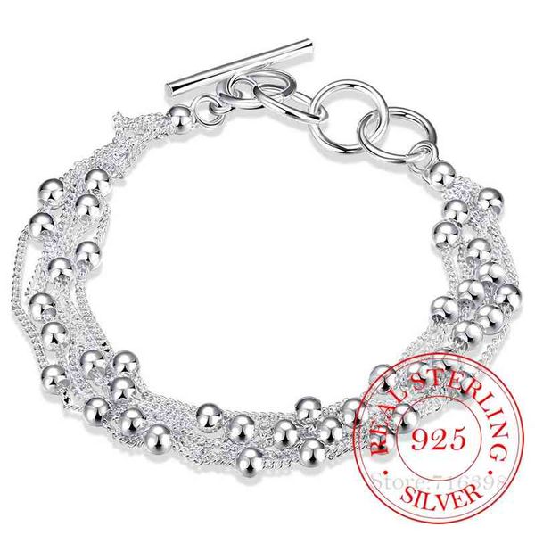 925 silver bracelet for women fine jewelry wholesale real pure six tassels beads ol female simple special brand gift, Golden;silver
925 silver bracelet for women fine jewelry wholesale real pure six tassels beads ol female simple special brand gift, Golden;silver