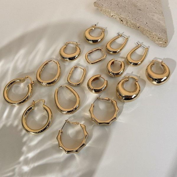 hoop & huggie trendy vintage gold color copper earrings for women big metal geometric irregular circle female party travel jewelry, Golden;silver
hoop & huggie trendy vintage gold color copper earrings for women big metal geometric irregular circle female party travel jewelry, Golden;silver