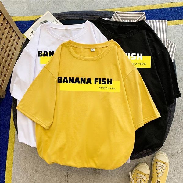 Women's T-Shirt Banana Fish Ash Lynx Anime Printed Woman T Shirt 2021 Summer Tee Harajuku Cotton Shirts Hip Hop Loose Women T-Shirts, White
Women's T-Shirt Banana Fish Ash Lynx Anime Printed Woman T Shirt 2021 Summer Tee Harajuku Cotton Shirts Hip Hop Loose Women T-Shirts, White