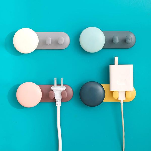 045 large round winding plug hook multi purpose non marking hook plug storage rack home accessories
045 large round winding plug hook multi purpose non marking hook plug storage rack home accessories