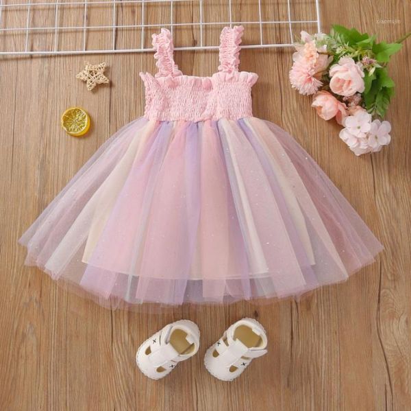 girl's dresses breathable little girls slip dress summer children creative rainbow mesh splicing sleeveless suspender princess skirt, Red;yellow
girl's dresses breathable little girls slip dress summer children creative rainbow mesh splicing sleeveless suspender princess skirt, Red;yellow