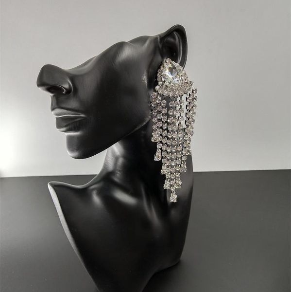 2021 new star exaggerated atmosphere dinner reception shiny earrings fashion tassels elegant ear clip earrings, Silver
2021 new star exaggerated atmosphere dinner reception shiny earrings fashion tassels elegant ear clip earrings, Silver