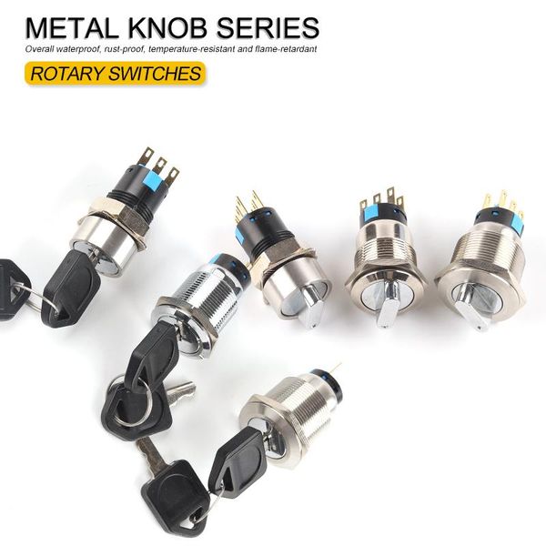 smart home control 16/19/22mm waterproof metal knob switch 2/3 positions on off 1no1nc 3/6 pin power button with key rotary indicator
smart home control 16/19/22mm waterproof metal knob switch 2/3 positions on off 1no1nc 3/6 pin power button with key rotary indicator