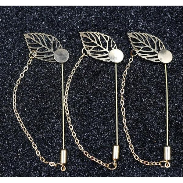 silver plated copper leaf chain design plated copper hat brooches pins stick lapel pin base for women men's diy jllyuq home003
silver plated copper leaf chain design plated copper hat brooches pins stick lapel pin base for women men's diy jllyuq home003