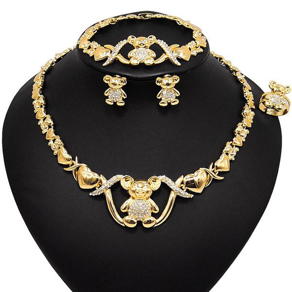 earrings & necklace arrival xo teddy bear nigerian beads wedding jewelry set dubai gold color sets african bracelet, Silver
earrings & necklace arrival xo teddy bear nigerian beads wedding jewelry set dubai gold color sets african bracelet, Silver