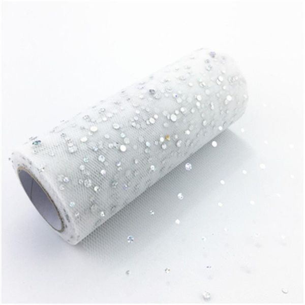 party decoration 10yards 15cm glitter sequin tulle roll wedding gold laser organza silver sparkly supplies
party decoration 10yards 15cm glitter sequin tulle roll wedding gold laser organza silver sparkly supplies