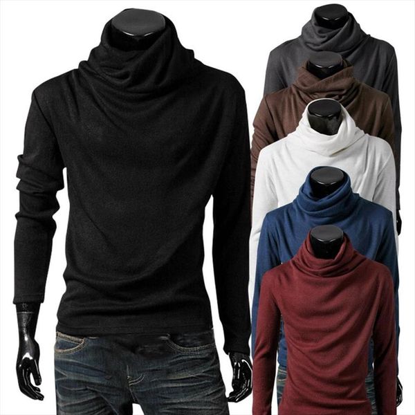 fashion tees slim male stretch men t shirt turtleneck long sleeve tee high collar mens cotton, White;black
fashion tees slim male stretch men t shirt turtleneck long sleeve tee high collar mens cotton, White;black