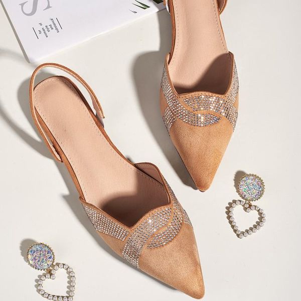 sandals 2021 spring and summer korean women's suede rhinestones pointed-toe flat heel, Black
sandals 2021 spring and summer korean women's suede rhinestones pointed-toe flat heel, Black