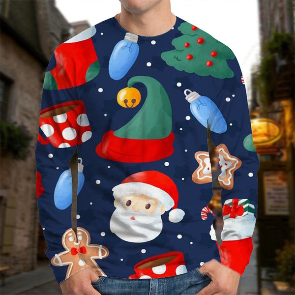 christmas doll printed pattern men's christmas shirt visual impact party fashion round neck sweatshirt, Black
christmas doll printed pattern men's christmas shirt visual impact party fashion round neck sweatshirt, Black