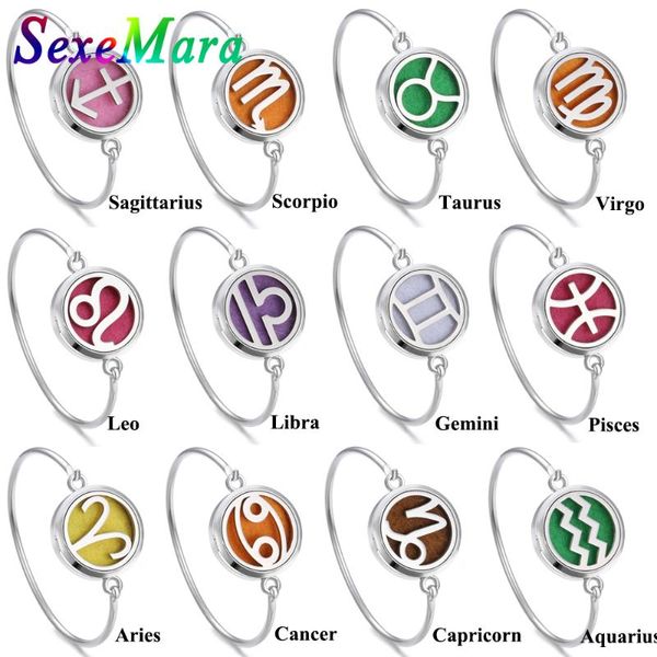 charm bracelets 12 constellations bracelet jewelry perfume essential oil diffuser locket stainless steel, Golden;silver
charm bracelets 12 constellations bracelet jewelry perfume essential oil diffuser locket stainless steel, Golden;silver