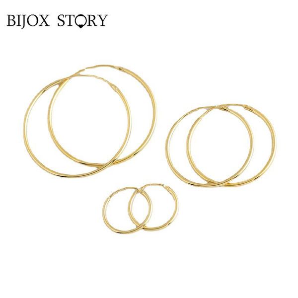 hoop & huggie bijox story simple circle earrings for women real 925 sterling silver 12-28mm vintage anniversary engagement fine jewelry, Golden;silver
hoop & huggie bijox story simple circle earrings for women real 925 sterling silver 12-28mm vintage anniversary engagement fine jewelry, Golden;silver