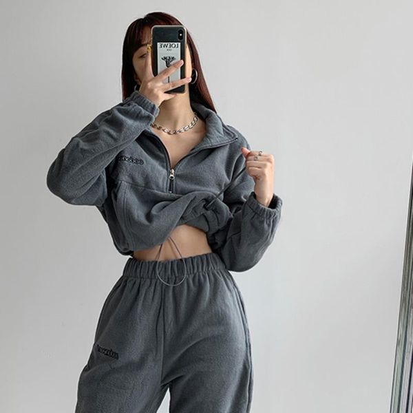 women's hoodies & sweatshirts europe drawstring waist fleece button sweatshirt female letter embroidery thickened long sleeve autumn wi, Black
women's hoodies & sweatshirts europe drawstring waist fleece button sweatshirt female letter embroidery thickened long sleeve autumn wi, Black