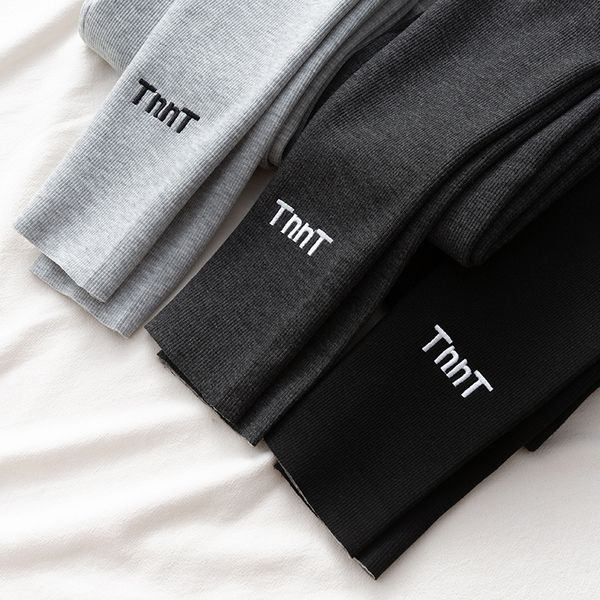 new plush thickened pure cotton thread embroidered high waist leggings in autumn and winter korean version of women's outer tight pants, Black
new plush thickened pure cotton thread embroidered high waist leggings in autumn and winter korean version of women's outer tight pants, Black