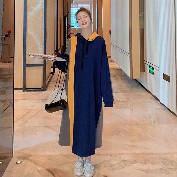 casual dresses plus size matching color hoodie dress women korean style and loose hooded spring autumn oversized pullover, Black;gray
casual dresses plus size matching color hoodie dress women korean style and loose hooded spring autumn oversized pullover, Black;gray
