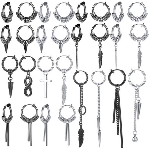 hoop & huggie zs vintage tassel earring hip hop stainless steel punk ear cuff cross feather clip on men fake piercing, Golden;silver
hoop & huggie zs vintage tassel earring hip hop stainless steel punk ear cuff cross feather clip on men fake piercing, Golden;silver