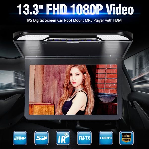 car video 13.3 inch fhd 1080p ips digital screen roof mount monitor mp5 player
car video 13.3 inch fhd 1080p ips digital screen roof mount monitor mp5 player