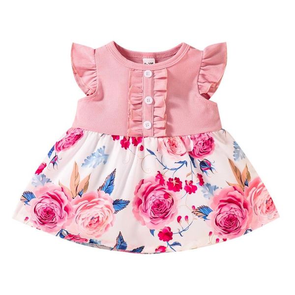 girl's dresses toddler baby girl floral dress flared short sleeve ruffle overall flower summer outfits 0-12m, Red;yellow
girl's dresses toddler baby girl floral dress flared short sleeve ruffle overall flower summer outfits 0-12m, Red;yellow