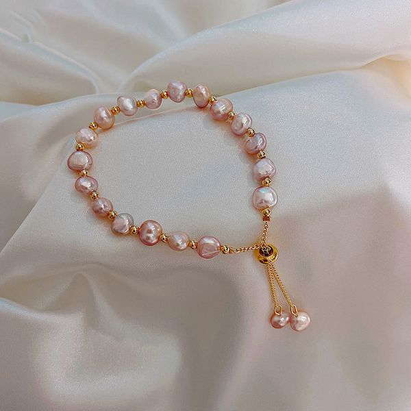 simple design natural fresh water baroque pearl strands bracelet korean style women jewelry, Black
simple design natural fresh water baroque pearl strands bracelet korean style women jewelry, Black