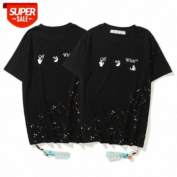 colorful spots splash ink round neck pullover short sleeve men and women same batch #dq32, White;black
colorful spots splash ink round neck pullover short sleeve men and women same batch #dq32, White;black