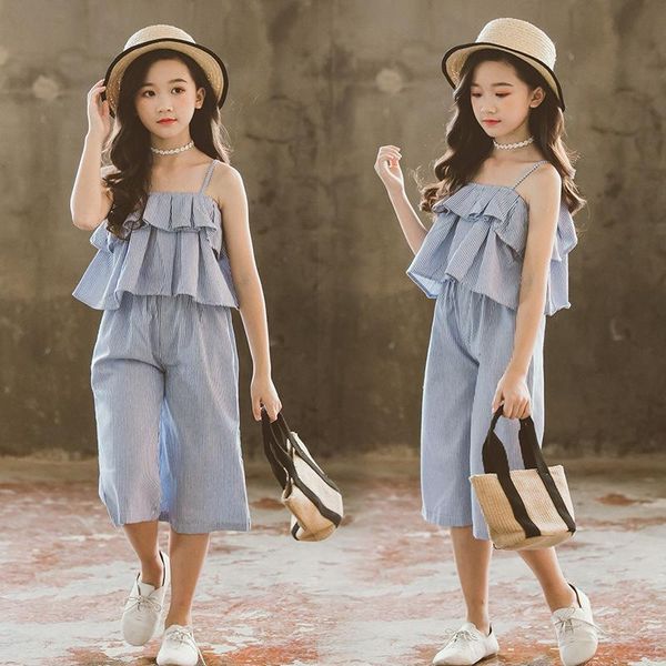 teenage girls clothing sets kids summer clothes for girls backless ruffle cotton +wide leg pants 2piece outfits 8 10 12 year, White
teenage girls clothing sets kids summer clothes for girls backless ruffle cotton +wide leg pants 2piece outfits 8 10 12 year, White