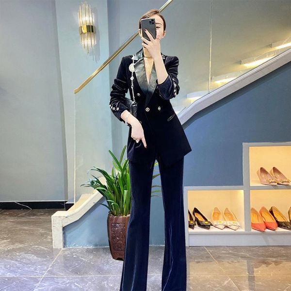 women's two piece pants 2021 women elegant blazer suit autumn office ladies pant suits & male work wear female sets p227, White
women's two piece pants 2021 women elegant blazer suit autumn office ladies pant suits & male work wear female sets p227, White