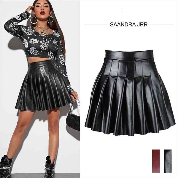 women girls leather skirt high waisted pleated skater tennis school a-line skirt uniform skirts preppy style, Black
women girls leather skirt high waisted pleated skater tennis school a-line skirt uniform skirts preppy style, Black