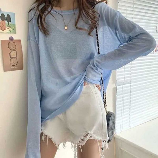 women's tees t-shirt sunscreen blouse summer women's mh t-shirt long sleeve micro transparent hollow out light sweet ice silk pul, White
women's tees t-shirt sunscreen blouse summer women's mh t-shirt long sleeve micro transparent hollow out light sweet ice silk pul, White