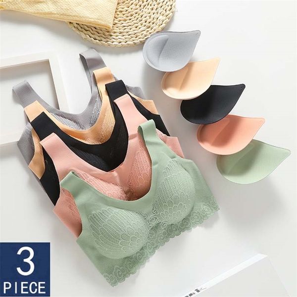 drop vip link 3pcs latex bra seamless bras for women underwear bh push up bralette with pad vest bra 210728, Red;black
drop vip link 3pcs latex bra seamless bras for women underwear bh push up bralette with pad vest bra 210728, Red;black