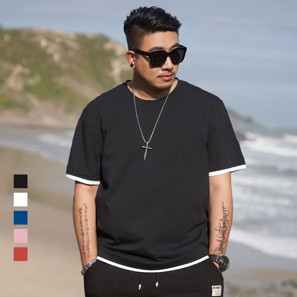 solid color stylish loose wear short sleeve t-shirt mens fat mens large size mens loose all-match cotton half sleeve extra large plus size t, White;black
solid color stylish loose wear short sleeve t-shirt mens fat mens large size mens loose all-match cotton half sleeve extra large plus size t, White;black