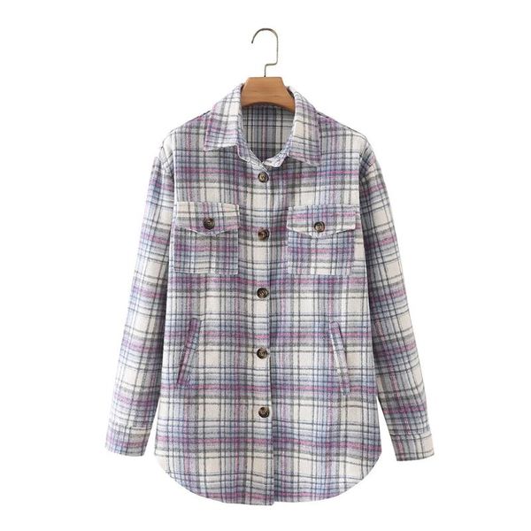 women's jackets tide vintage stylish purple plaid streetwear jacket coat women nice vogue lapel collar casual long sleeve outerwear chi, Black;brown
women's jackets tide vintage stylish purple plaid streetwear jacket coat women nice vogue lapel collar casual long sleeve outerwear chi, Black;brown