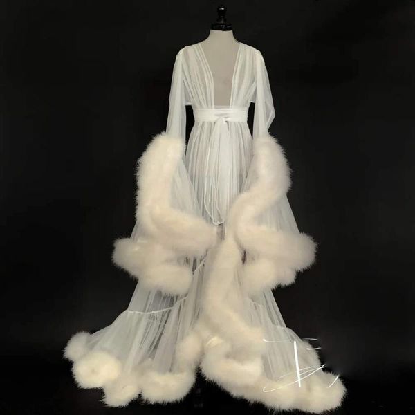 women's sleepwear fashion bathrobe feather gown edge tulle illusion long bridal robe wedding nightgown, Black;red
women's sleepwear fashion bathrobe feather gown edge tulle illusion long bridal robe wedding nightgown, Black;red
