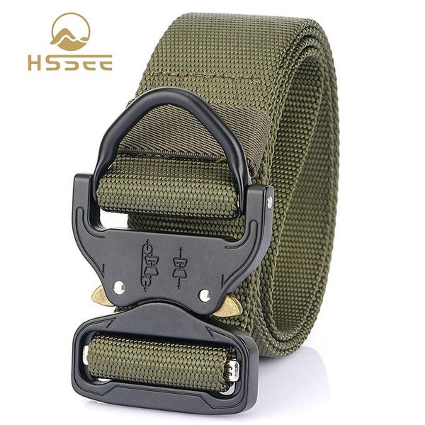 hssee 4.8cm men's tactical belt 1200d soft real nylon hard rust-proof metal buckle nylon belt for men sports equipment, Black;gray
hssee 4.8cm men's tactical belt 1200d soft real nylon hard rust-proof metal buckle nylon belt for men sports equipment, Black;gray