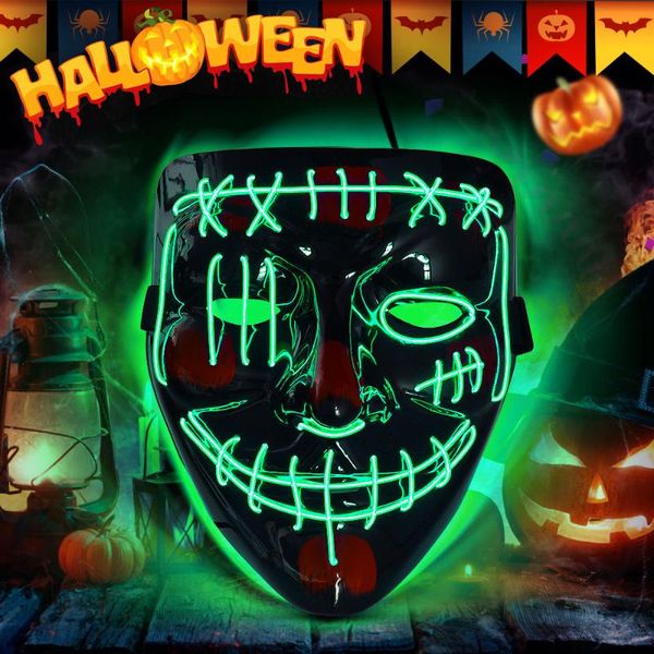 party decoration 2021 halloween led mask horror el luminous masque masquerade masks glow in the dark movie cosplay face
party decoration 2021 halloween led mask horror el luminous masque masquerade masks glow in the dark movie cosplay face