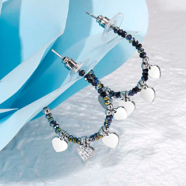 black crystal trendy claws charms heart earrings for women's party wedding gift fashion piercing jewelry accessories, Golden
black crystal trendy claws charms heart earrings for women's party wedding gift fashion piercing jewelry accessories, Golden