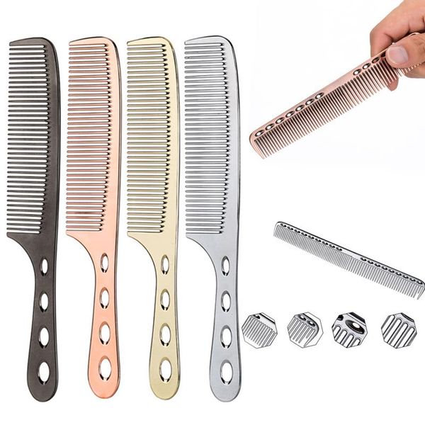 hair brushes 1pc stainless steel comb antistatic professional hairdressing salon cutting dying brush barber tools, Silver
hair brushes 1pc stainless steel comb antistatic professional hairdressing salon cutting dying brush barber tools, Silver