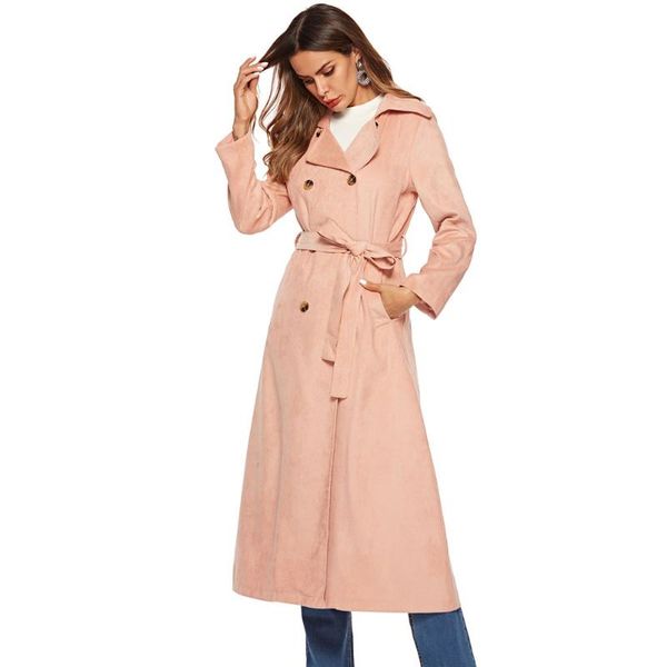 women's trench coats women corduroy maxi coat lapel jacket elegant slim double breasted belted design blazers winter warm outerwear vkc, Tan;black
women's trench coats women corduroy maxi coat lapel jacket elegant slim double breasted belted design blazers winter warm outerwear vkc, Tan;black