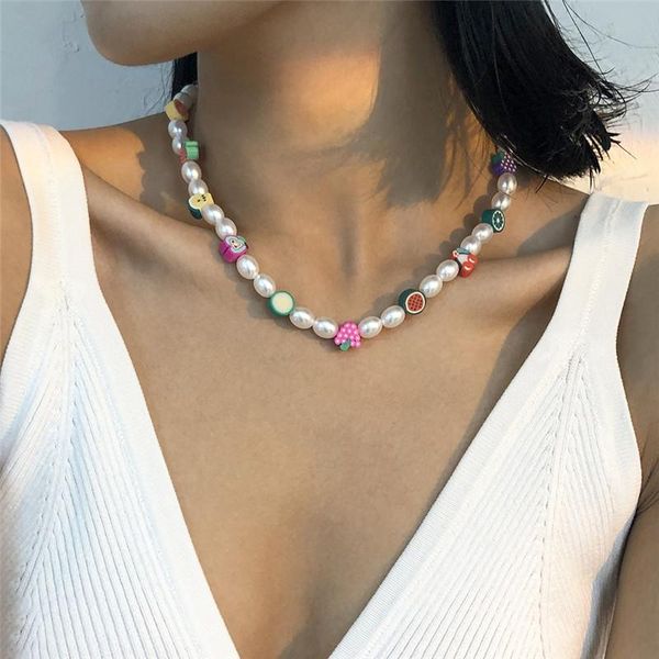 chains boho summer pearl fruit candy animal bead pendant necklace for women girl geometric charming choker necklaces collares, Silver
chains boho summer pearl fruit candy animal bead pendant necklace for women girl geometric charming choker necklaces collares, Silver