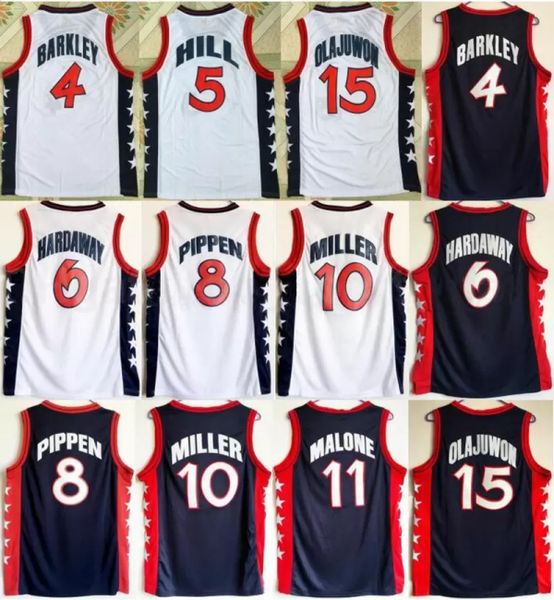 199 6 dream us team basketball jersey hakeem olajuwon jersey penny hardaway charles barkley reggie miller scottie pippen grant hill karl mal, Black;red
199 6 dream us team basketball jersey hakeem olajuwon jersey penny hardaway charles barkley reggie miller scottie pippen grant hill karl mal, Black;red