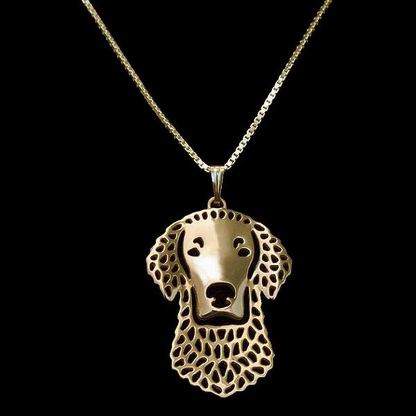 pendant necklaces fashion lady curly-coated retriever jewelry metal dog for lovers drop, Silver
pendant necklaces fashion lady curly-coated retriever jewelry metal dog for lovers drop, Silver