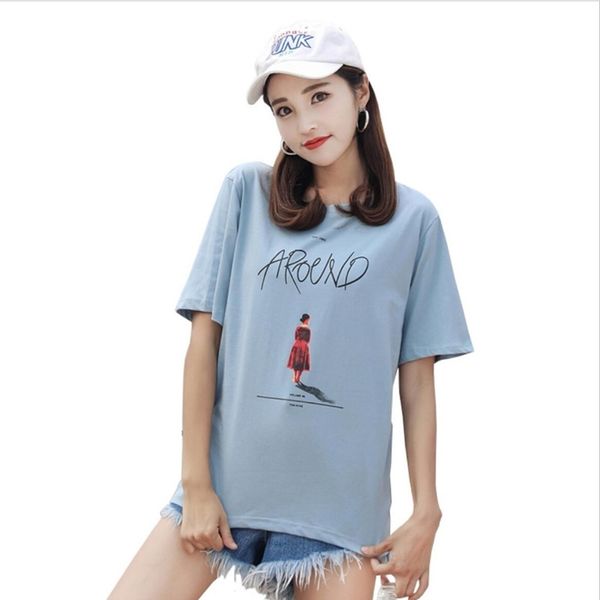 2019 summer new fashion women short sleeve t shirt hip hop female jy1002 210315, White
2019 summer new fashion women short sleeve t shirt hip hop female jy1002 210315, White