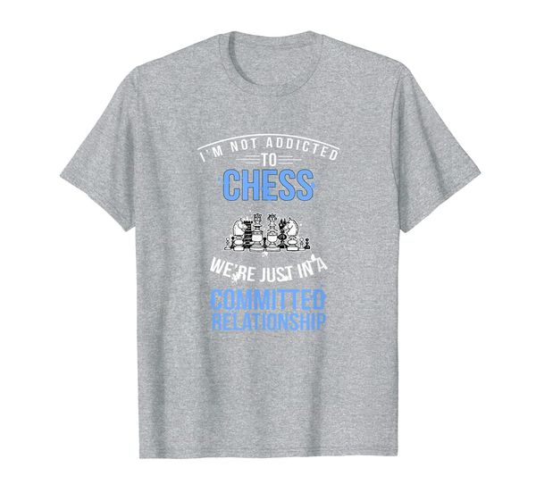 cool funny addicted chess committed relationship t-shirt, White;black