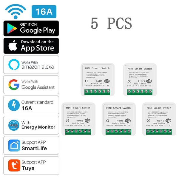 smart home control mini wifi diy switch supports 2 way automation module works with alexa google life app
smart home control mini wifi diy switch supports 2 way automation module works with alexa google life app