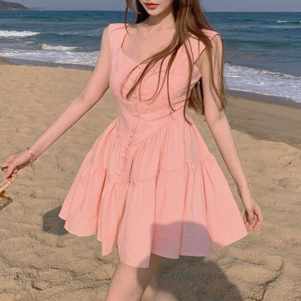 casual dresses summer sweet elegant mini es women solid kawaii strap females beach boho korean y2k 2xs2, Black;gray
casual dresses summer sweet elegant mini es women solid kawaii strap females beach boho korean y2k 2xs2, Black;gray