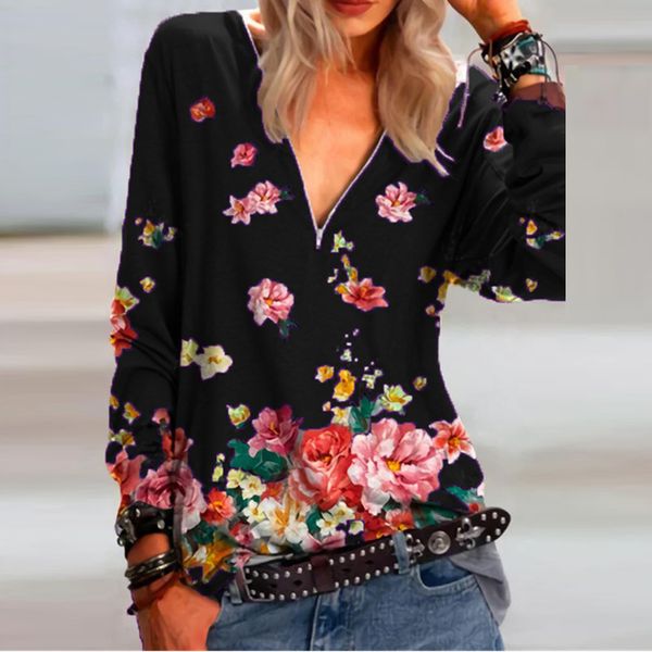 2021 new women t-shirts sweatshirts spring vintage long sleeve shirt woman floral print v neck pullover ladies casual shirts female zlw, White
2021 new women t-shirts sweatshirts spring vintage long sleeve shirt woman floral print v neck pullover ladies casual shirts female zlw, White