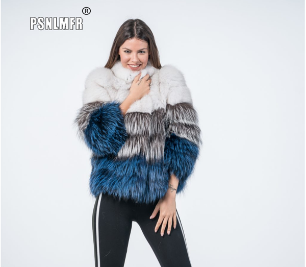 women's fur & faux arrival thick winter coat women colorful patchwork warm stlylish natural streetwear outwear real jacket, Black
women's fur & faux arrival thick winter coat women colorful patchwork warm stlylish natural streetwear outwear real jacket, Black