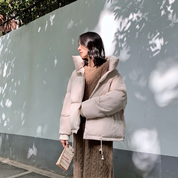 2021 new winter women's thickness bread overcoat korean style loose short a-line cotton outerwear fashionable warm female jackets 2wk4, Black
2021 new winter women's thickness bread overcoat korean style loose short a-line cotton outerwear fashionable warm female jackets 2wk4, Black