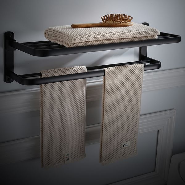 2021 new bathroom rack aluminum alloy 50-60 cm black oil brushed foldable fixed holder folding bath shees towel rail uuv2
2021 new bathroom rack aluminum alloy 50-60 cm black oil brushed foldable fixed holder folding bath shees towel rail uuv2