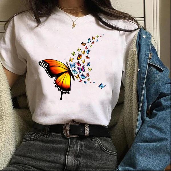 women printing print graphic butterfly elegant 90s trend cute fashion clothes lady tees female t shirt womens t shirt, White
women printing print graphic butterfly elegant 90s trend cute fashion clothes lady tees female t shirt womens t shirt, White