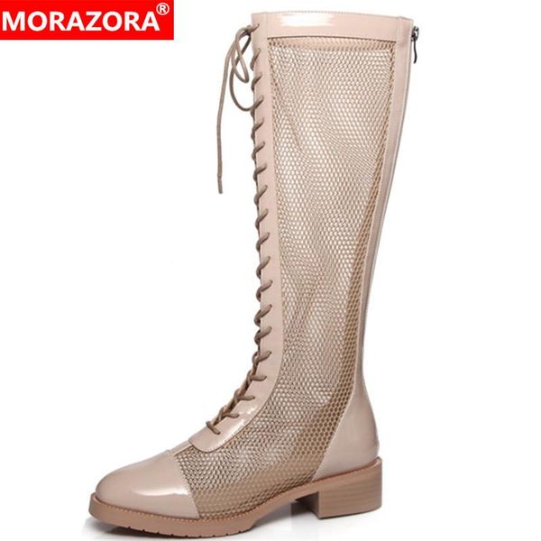 boots morazora 2021 est summer low heel casual shoes women mesh round toe cross tied fashion knee high female big size, Black
boots morazora 2021 est summer low heel casual shoes women mesh round toe cross tied fashion knee high female big size, Black